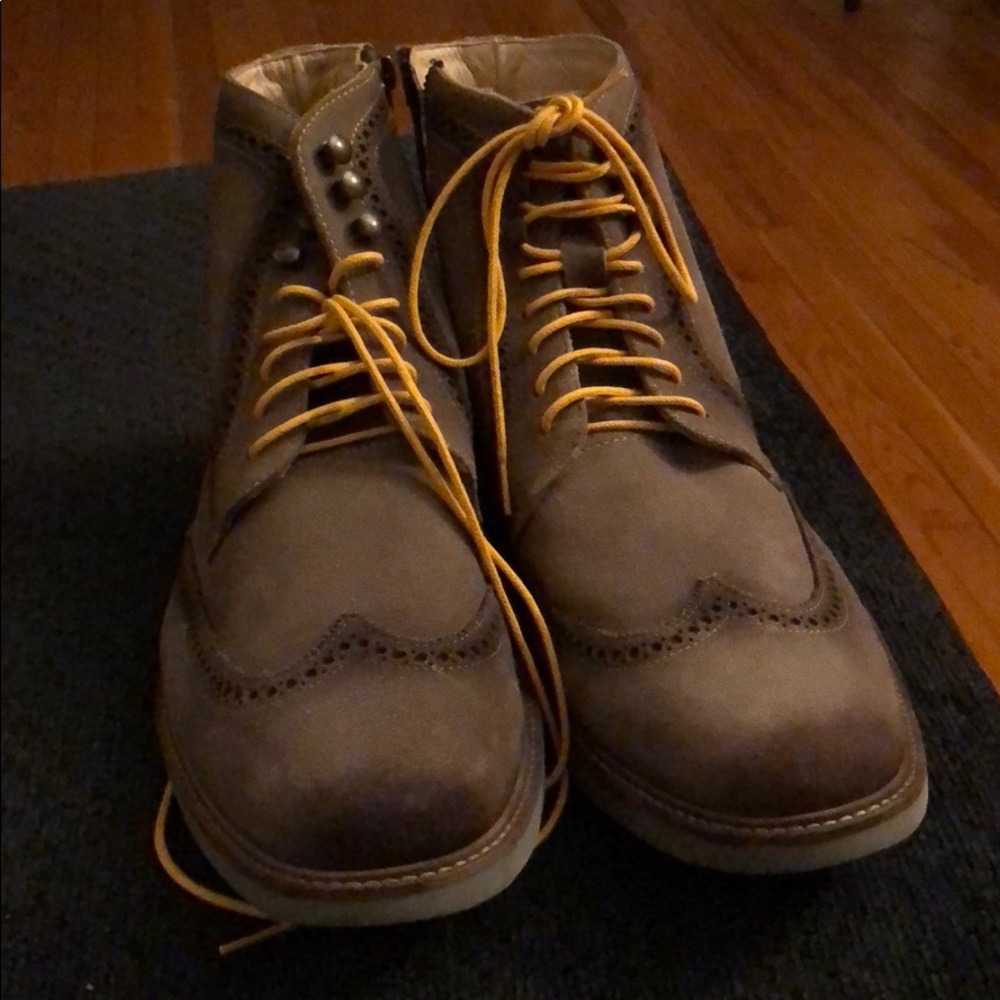 Donald J. Pliner Wingtip Boots Suede